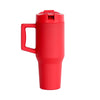 Dual Sip Straw Cupholder Tumbler, 32oz - Red