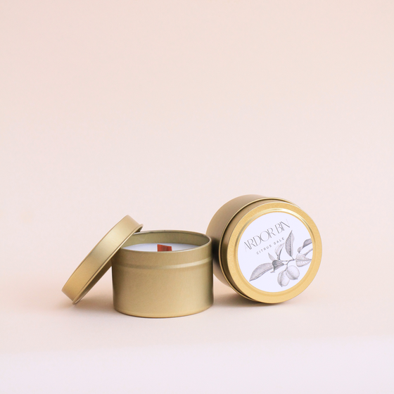 Citrus Gale Gold Travel Candle 4 oz.
