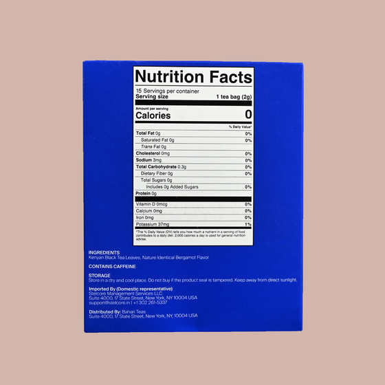 Kenyan Earl Grey Black Tea Bags - Bergamot Infused