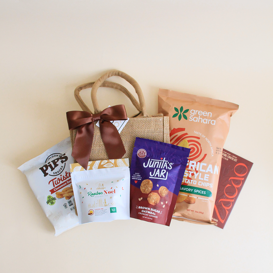 Black Holiday Snack Tote