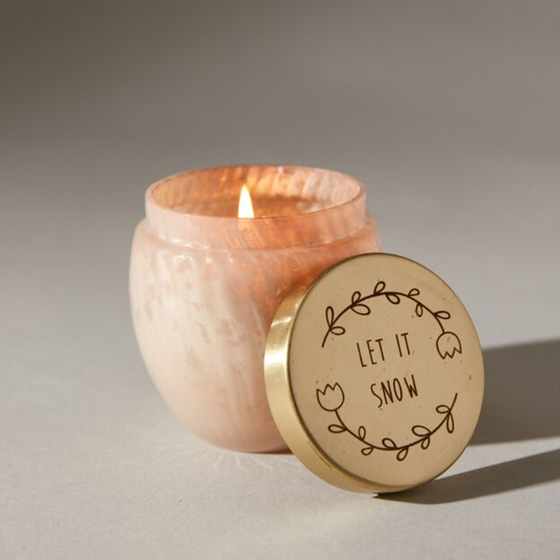 Let It Snow Candle